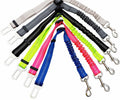 Dog car seat belt leads in lots of colours