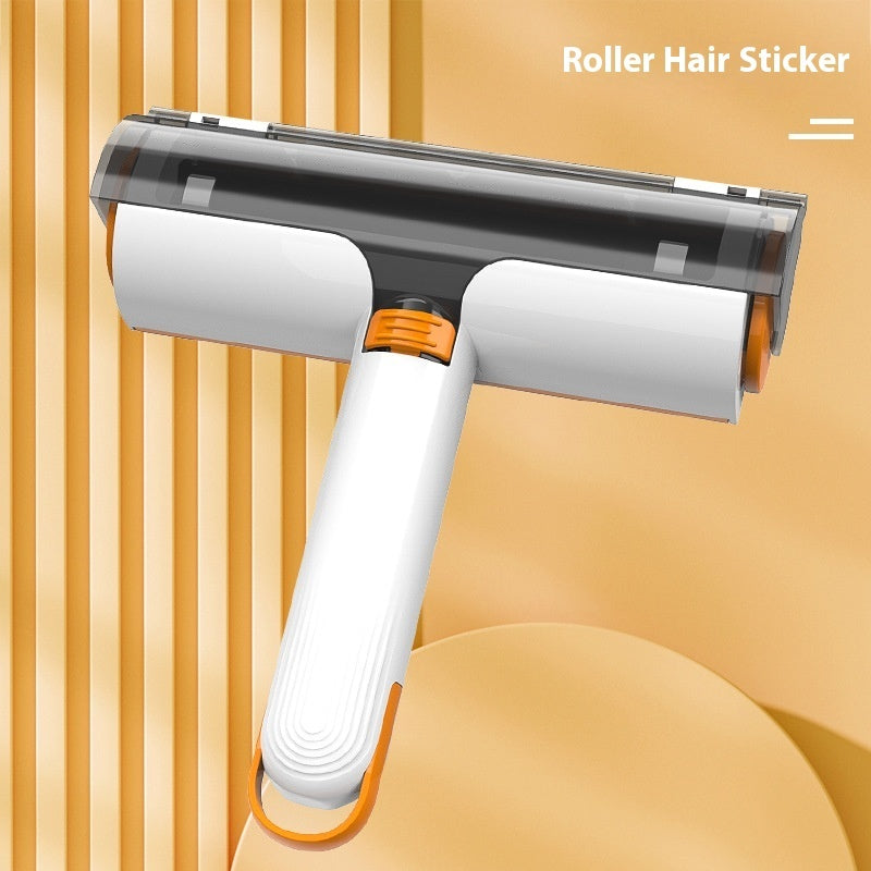 Pet hair roller close-up