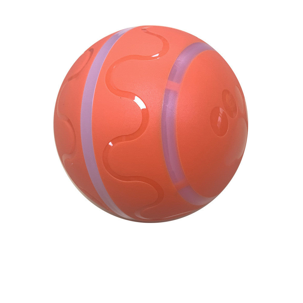 Orange plain cat ball