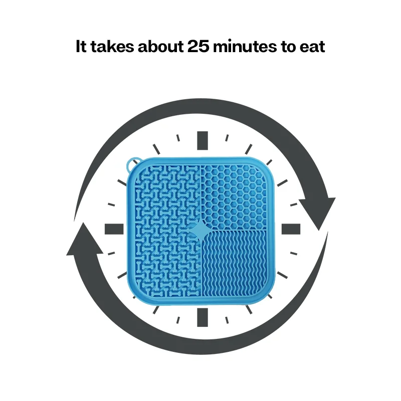 Lick mat slows down eating