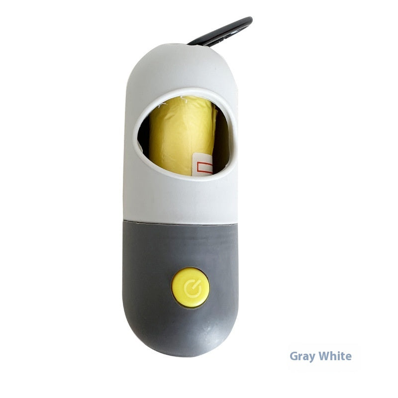 Grey poo bag dispenser