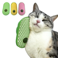 Cat rubbing face on a wall-mounted self groomer