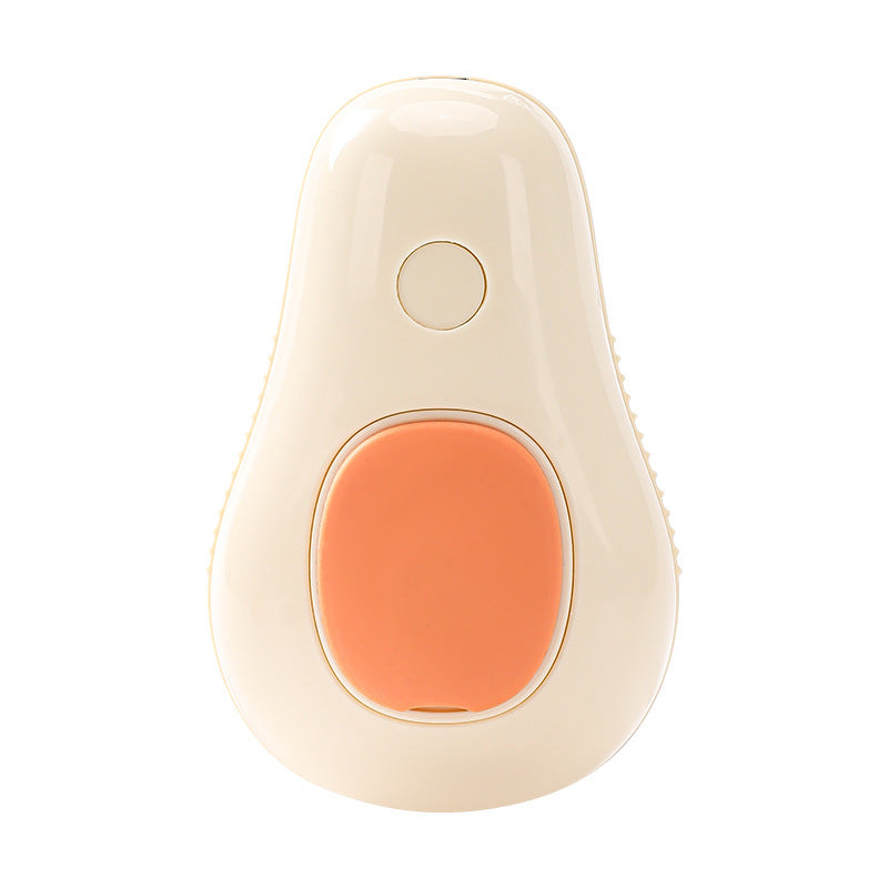 Cream white mist grooming brush