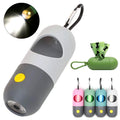 LED poo bag dispenser with light